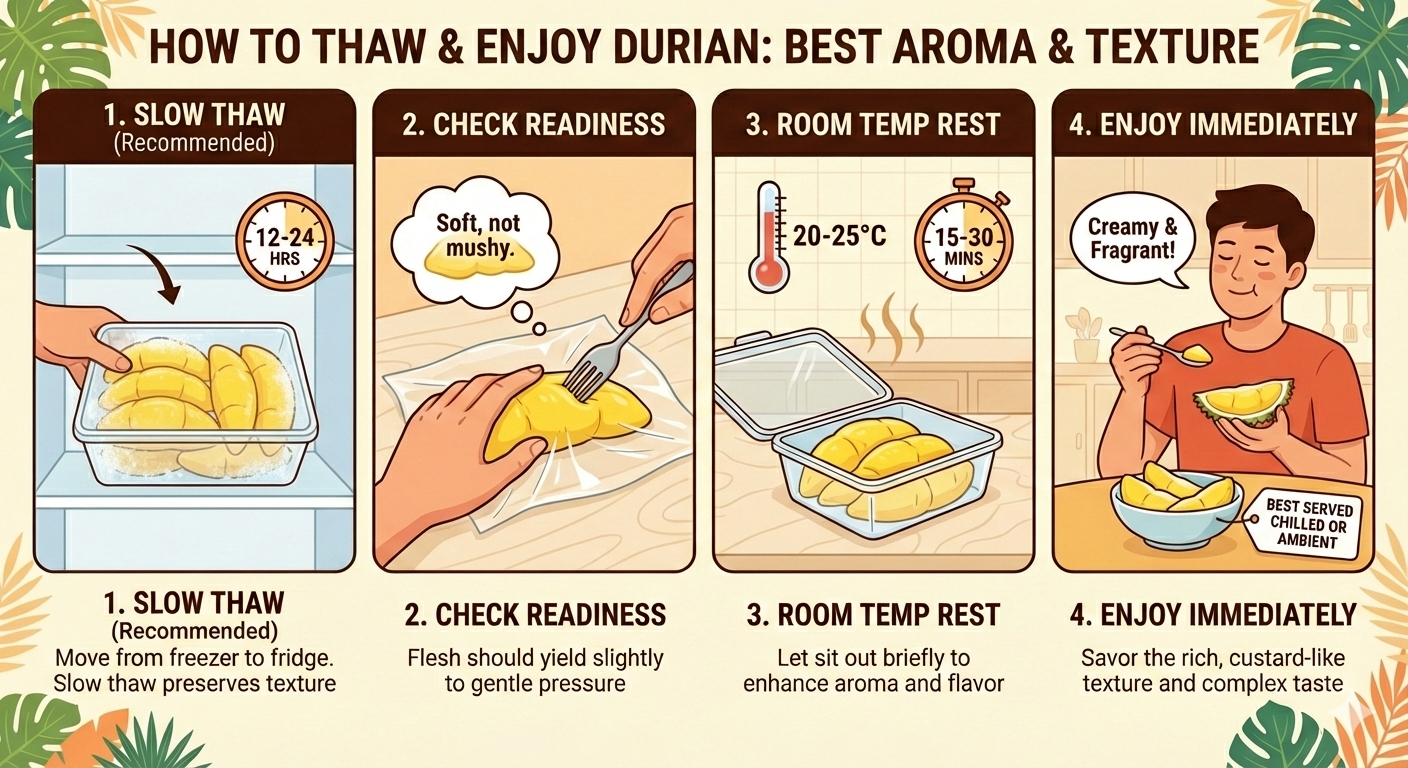 How to Thaw and Enjoy Durian for the Best Aroma and Texture
