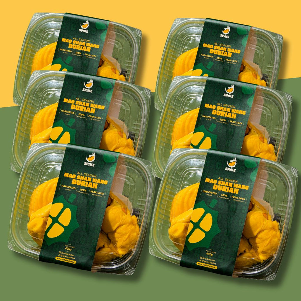 Mao Shan Wang durian family size pack - 2400g total with Fresh-Lock preservation