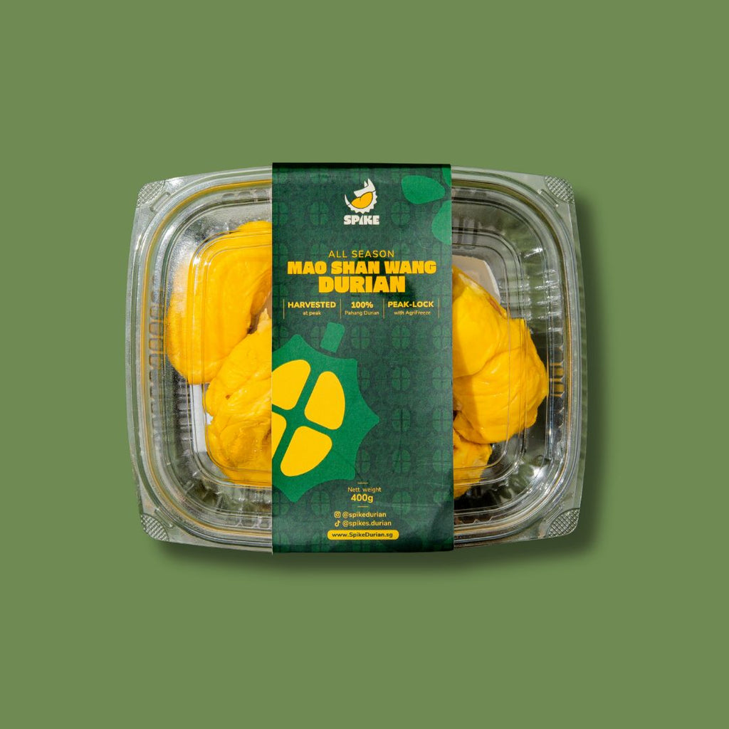 Premium Pahang MSW durian single serving box with Fresh-Lock technology